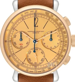 [Re]Master01 Guld/Läder Ø40 mm