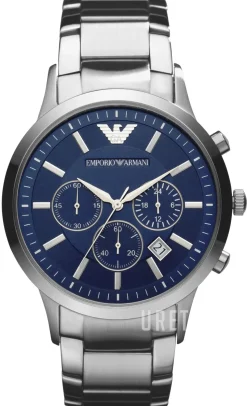 Renato Blå/Stål Ø43 mm