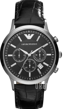 Renato Svart/Läder Ø43 mm