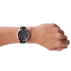 Renato Svart/Läder Ø43 mm