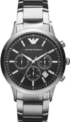 Renato Svart/Stål Ø43 mm