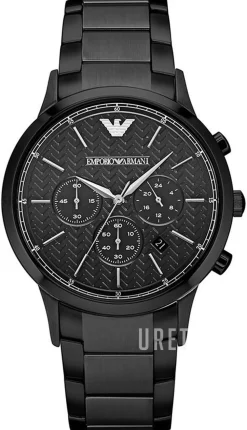 Renato Svart/Stål Ø43 mm