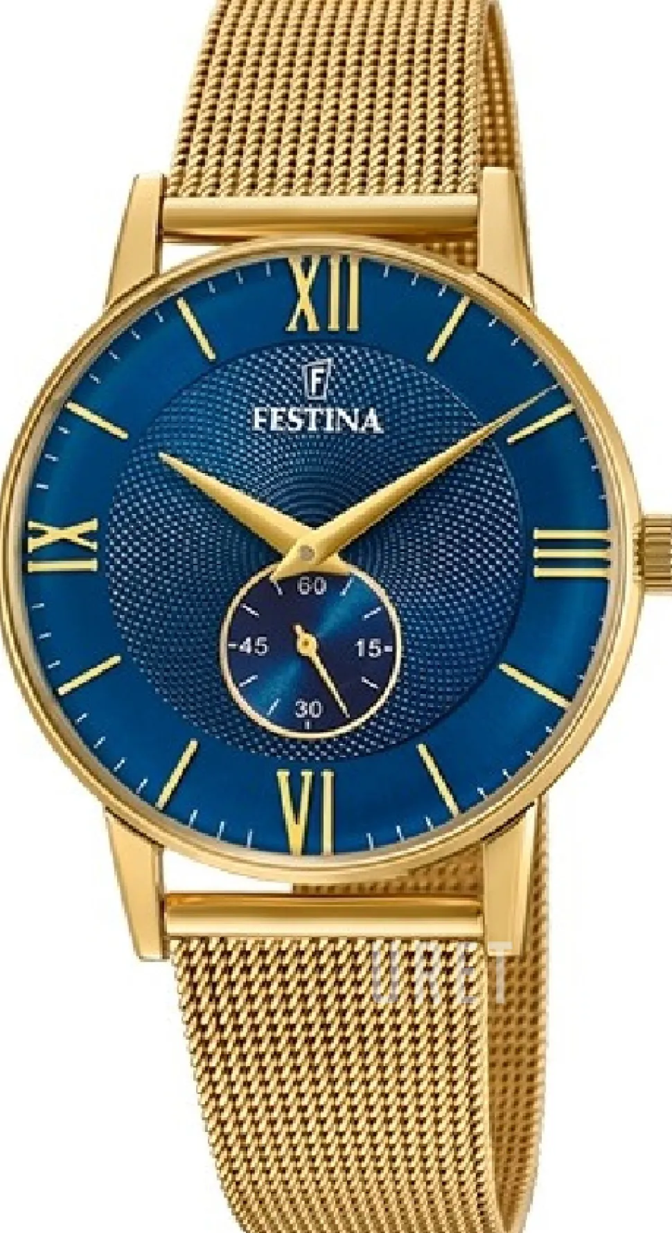 Retro Blå/Gulguldtonat stål Ø36 mm