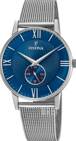 Retro Blå/Stål Ø36 mm