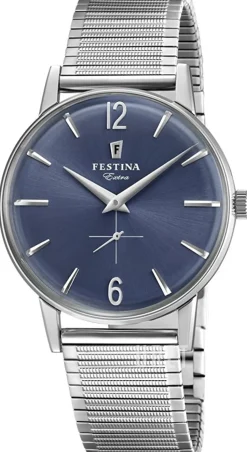 Retro Blå/Stål Ø36 mm