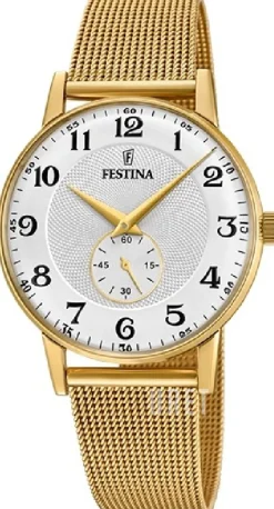 Retro Silverfärgad/Gulguldtonat stål Ø36 mm