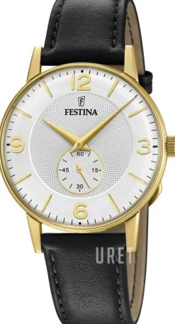 Retro Silverfärgad/Läder Ø36 mm