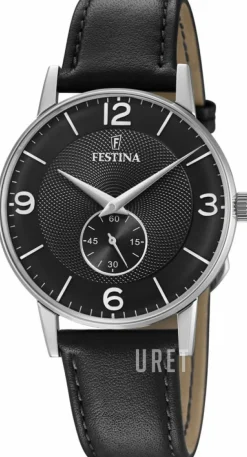 Retro Svart/Läder Ø36 mm