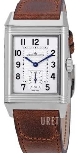 Reverso Classic Silverfärgad/Läder 45.6x27.4 mm