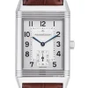 Reverso Classique Grande Taille Silverfärgad/Läder 42x26 mm