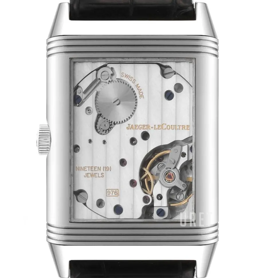 Reverso Classique Grande 976 Vit/Läder 48.5x30 mm