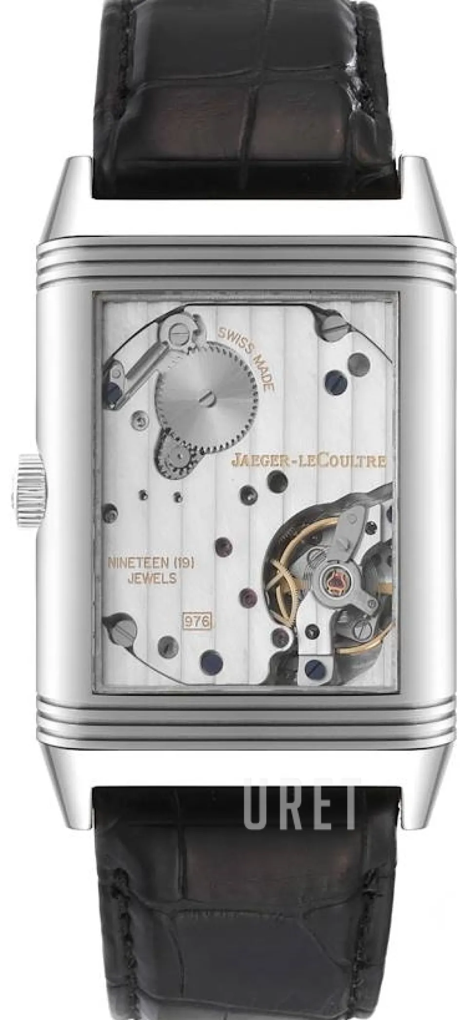 Reverso Classique Grande 976 Vit/Läder 48.5x30 mm