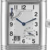 Reverso Grande Silverfärgad/Läder 46x29 mm