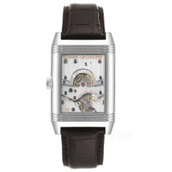 Reverso Grande Silverfärgad/Läder 46x29 mm