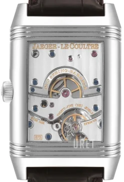 Reverso Grande Silverfärgad/Läder 46x29 mm