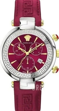 Revive Röd/Läder Ø41 mm