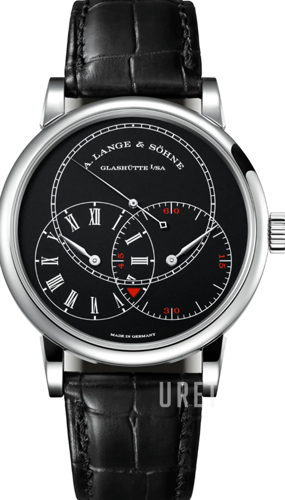 Richard Lange Svart/Läder Ø40 mm