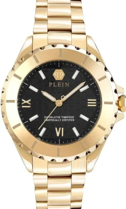 Rock Couture Svart/Guldtonat stål Ø38 mm