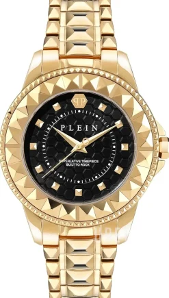 Rock Couture Svart/Guldtonat stål Ø38 mm