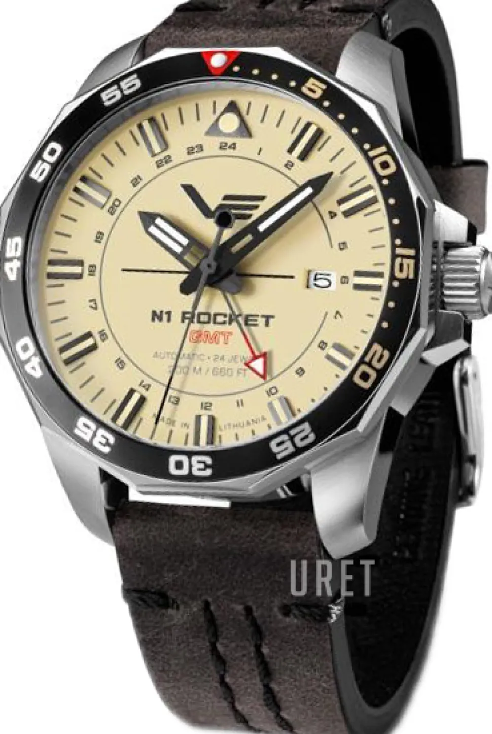 Rocket N-1 Beige/Läder Ø46 mm