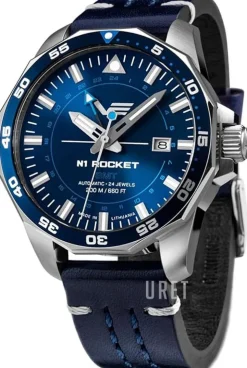 Rocket N-1 Blå/Läder Ø46 mm