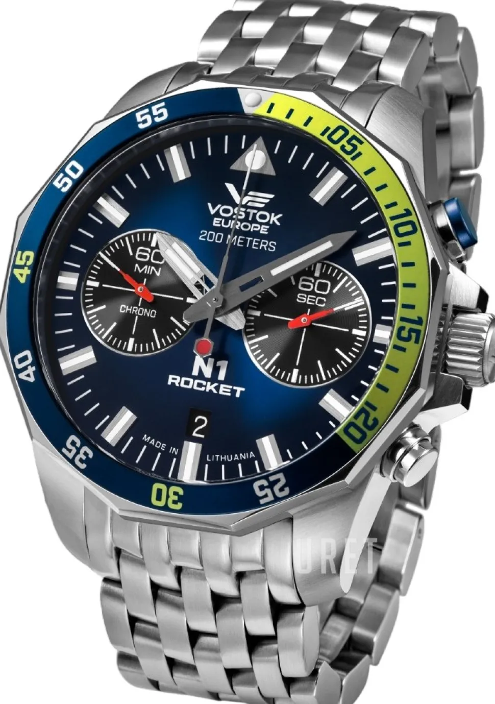 Rocket N-1 Blå/Stål Ø46 mm