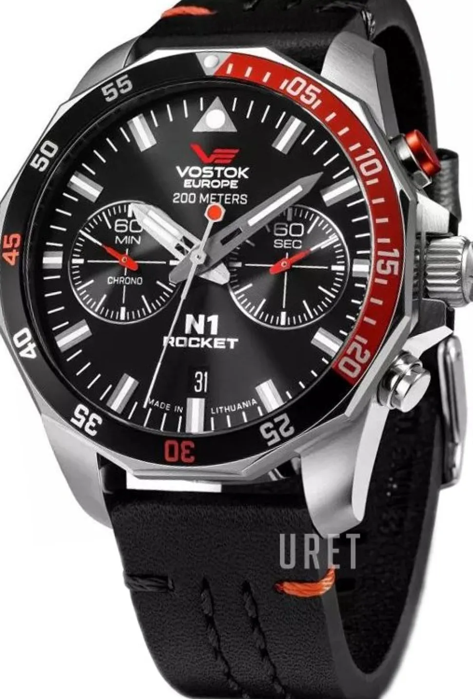 Rocket N-1 Svart/Läder Ø46 mm