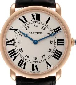 Ronde LC Silverfärgad/Läder Ø36 mm