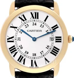 Ronde Silverfärgad/Läder Ø36 mm