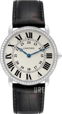 Ronde Silverfärgad/Läder Ø36 mm