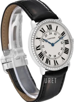 Ronde Silverfärgad/Läder Ø36 mm