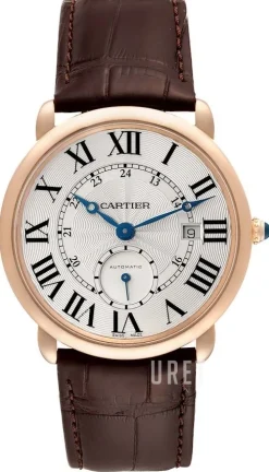 Ronde Silverfärgad/Läder Ø40 mm