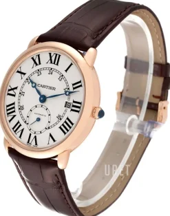 Ronde Silverfärgad/Läder Ø40 mm