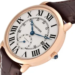 Ronde Silverfärgad/Läder Ø40 mm