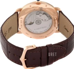 Ronde Silverfärgad/Läder Ø40 mm