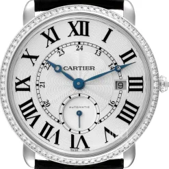 Ronde Silverfärgad/Läder Ø40 mm