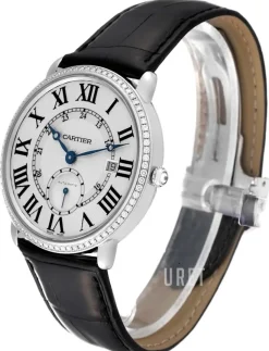 Ronde Silverfärgad/Läder Ø40 mm