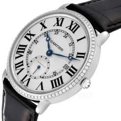 Ronde Silverfärgad/Läder Ø40 mm