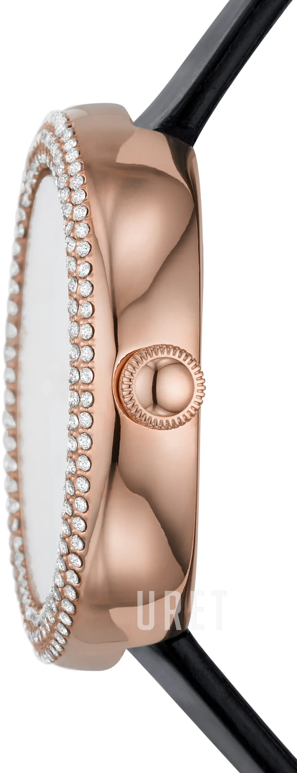 Rosa Vit/Läder Ø30 mm