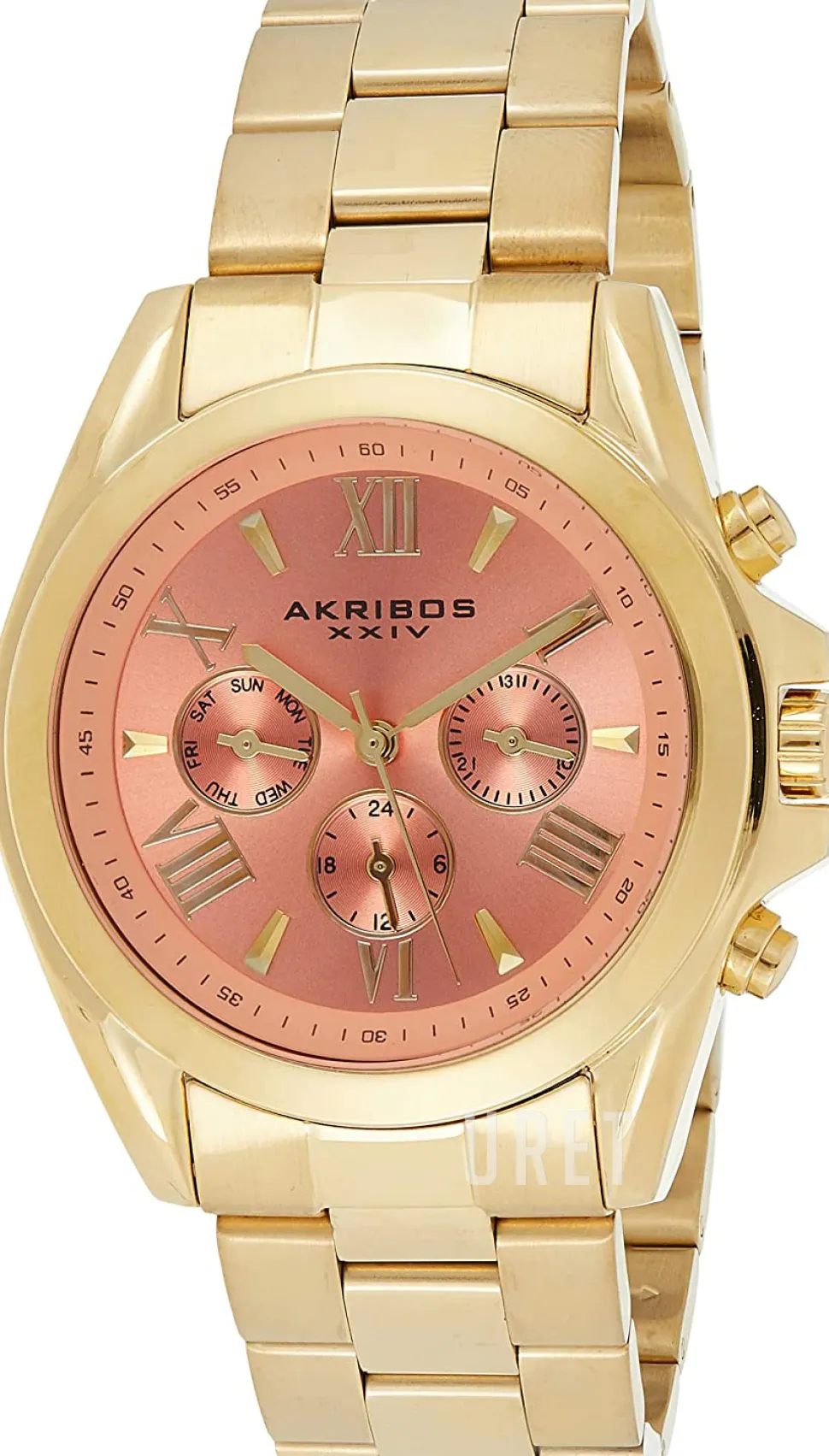 Roséguldstonad/Gulguldtonat stål Ø42 mm