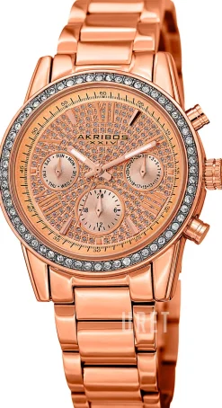 Roséguldstonad/Roséguldstonat stål Ø37 mm