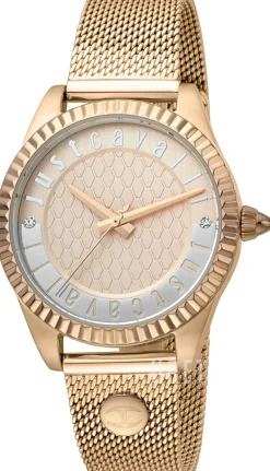 Roséguldstonad/Roséguldstonat stål Ø34 mm