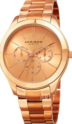 Roséguldstonad/Roséguldstonat stål Ø42 mm