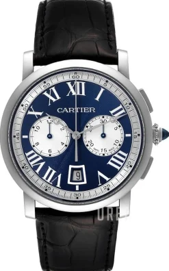 Rotonde de Blå/Läder Ø40 mm