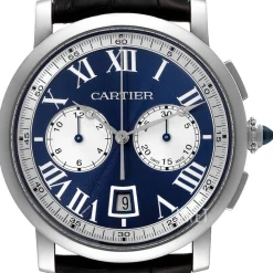 Rotonde de Blå/Läder Ø40 mm