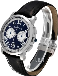 Rotonde de Blå/Läder Ø40 mm