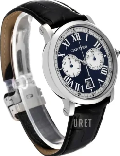 Rotonde de Blå/Läder Ø40 mm