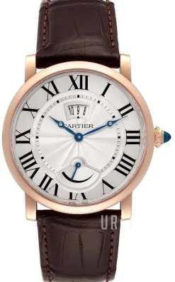 Rotonde De Silverfärgad/Läder Ø40 mm