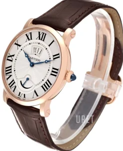 Rotonde De Silverfärgad/Läder Ø40 mm