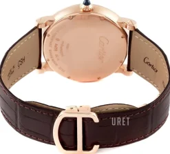 Rotonde De Silverfärgad/Läder Ø40 mm